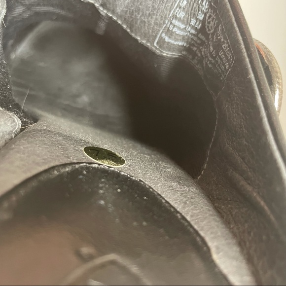 Ariat 7.5B Black Leather Wedge Mules Braided Strap - Picture 8 of 13